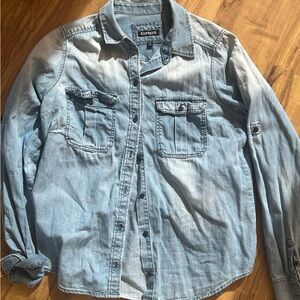 Express Light Blue Denim Jacket